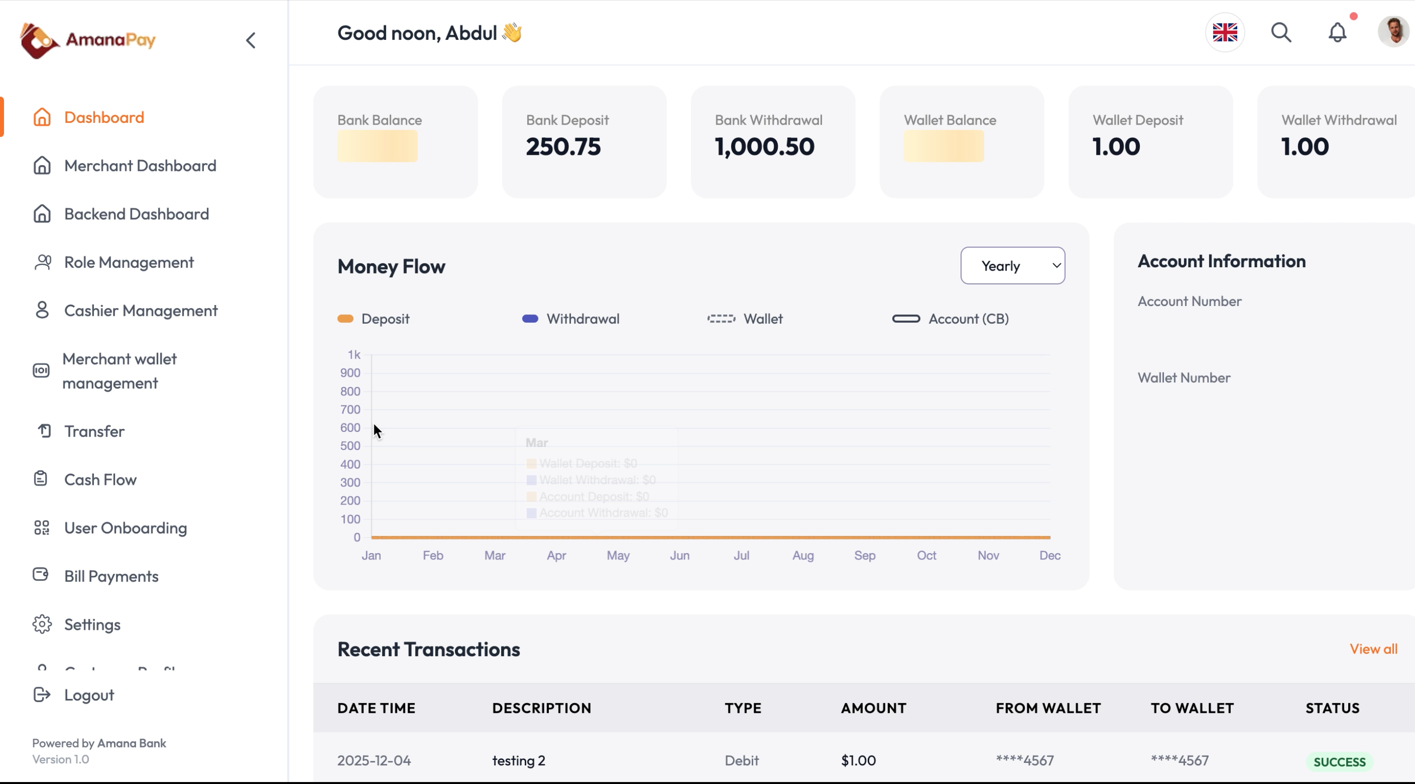 Amana Pay · Sterlings Tech